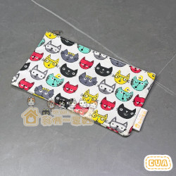 筆袋（貓咪圖案，帆布）